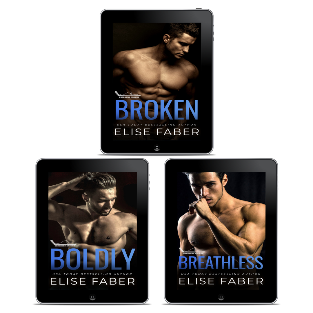 Broken Boldly Breathless Breakers Hockey 1-3 by Elise Faber sports hockey romance